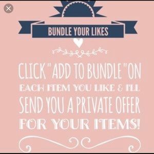 Bundle likes & get private offer ❤️👍